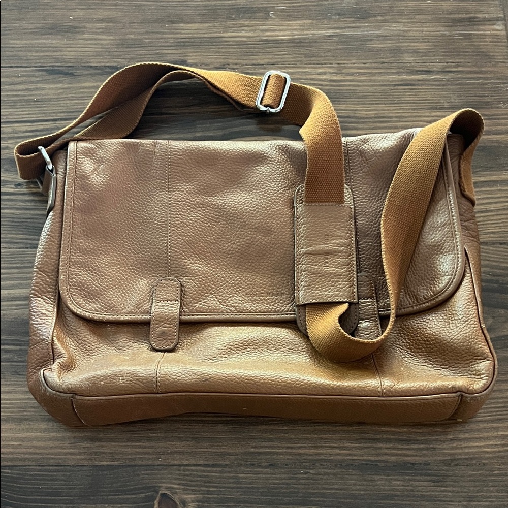 Cole Haan Genuine Leather Messenger Bag